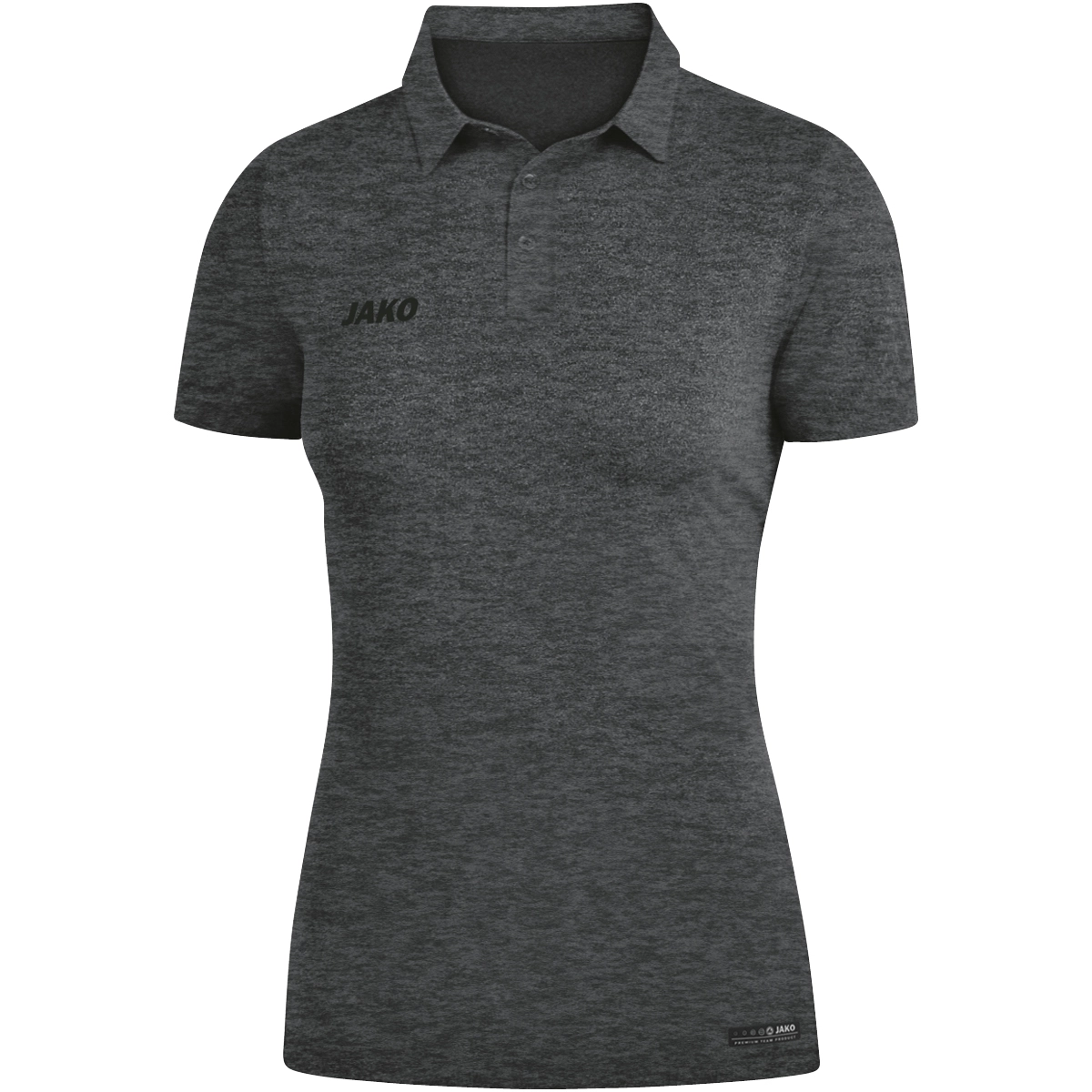 JAKO Herren_Polo_Premium_Basics 6329 21 anthrazit meliert