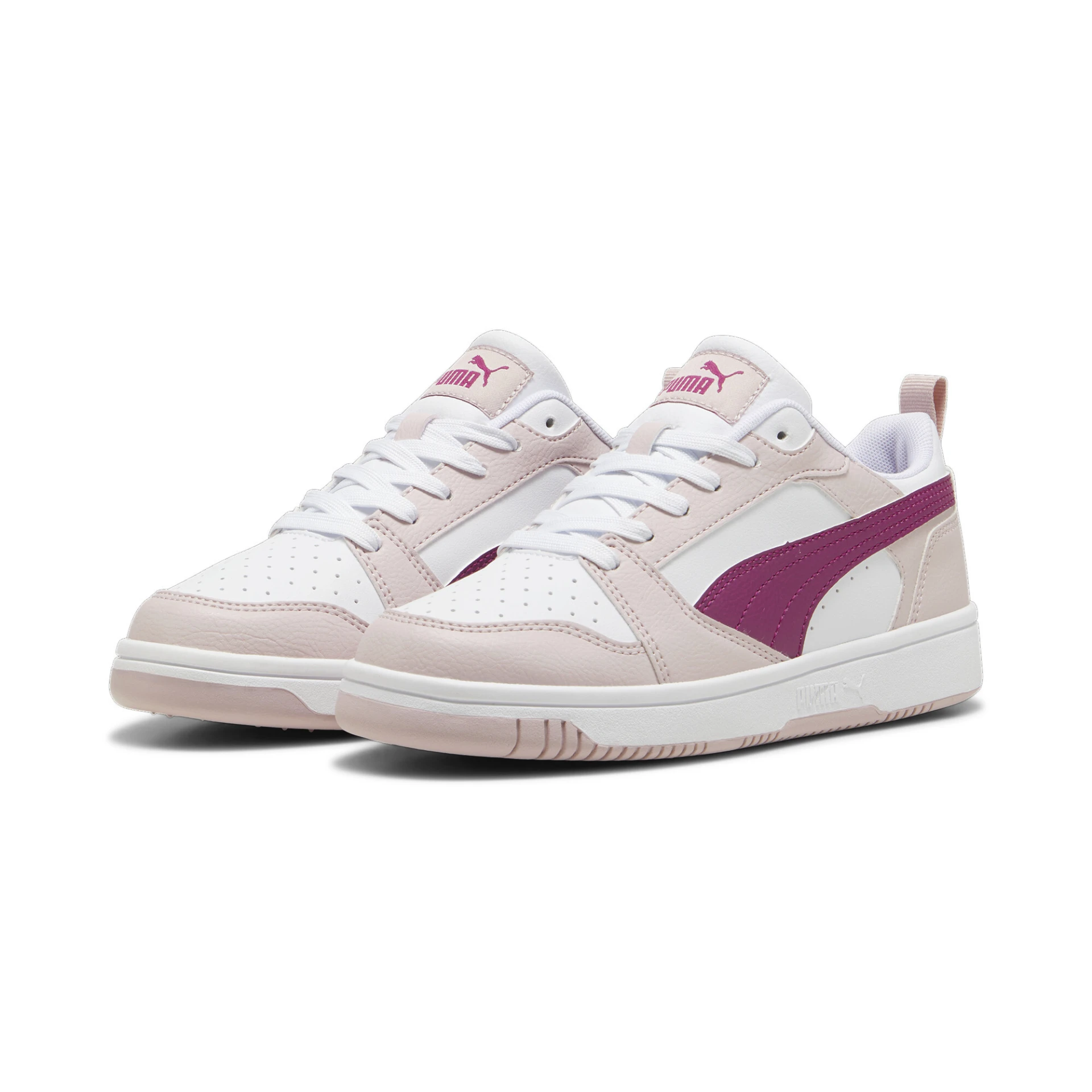 PUMA Puma_Rebound_V6_Lo_Jr 393833 014 Mauve Mist-Magenta Gleam-P