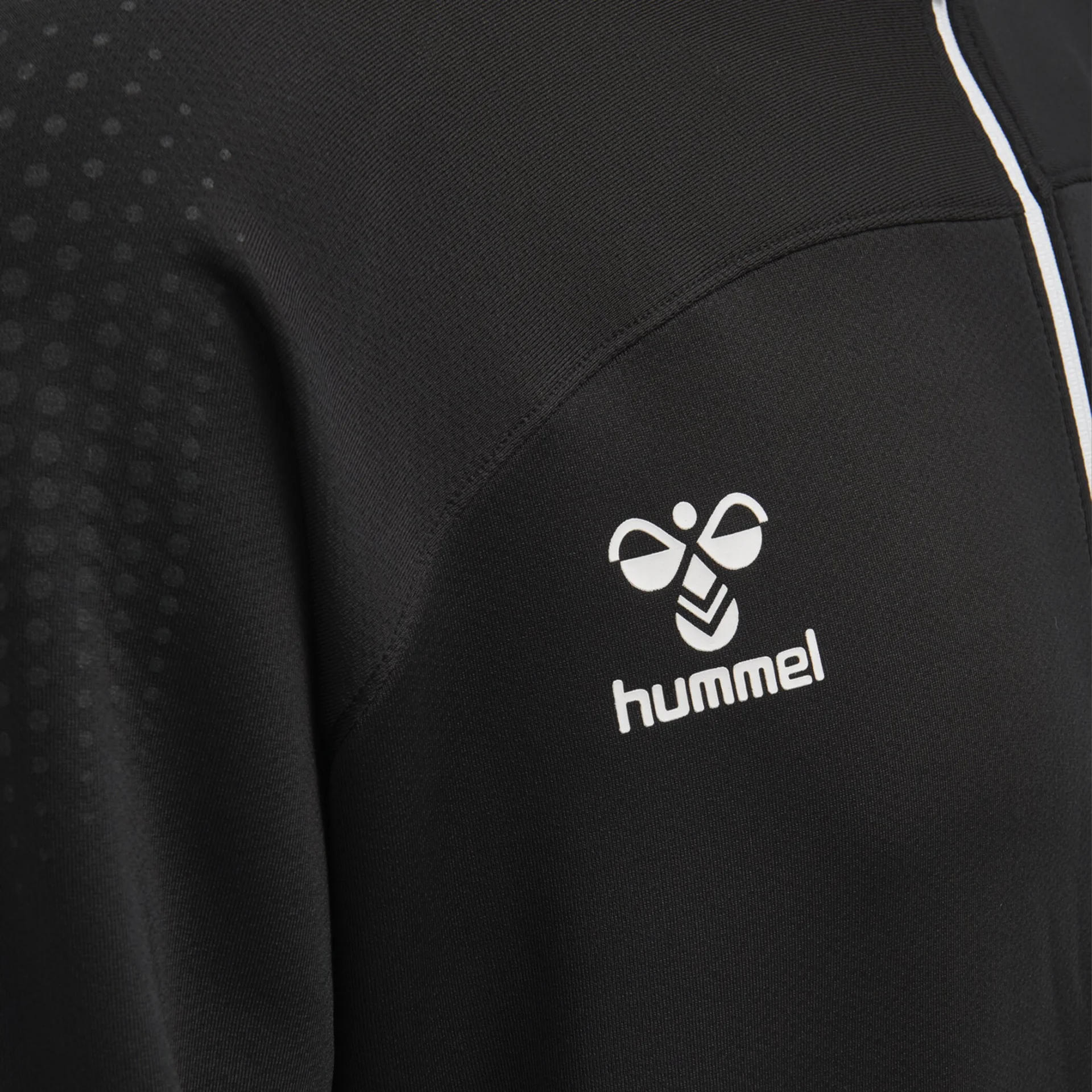 HUMMEL Kinder_Sweatshirt_hmlLEAD_POLY_ZIP 207400 2001 BLACK