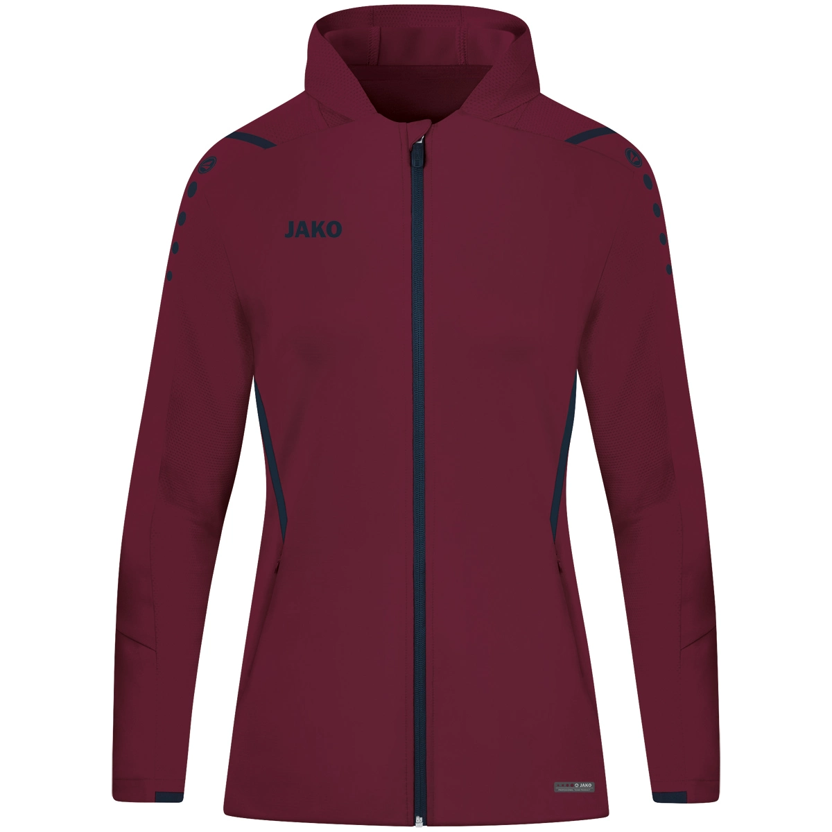 JAKO Kapuzenjacke_Challenge 6821D 132 maroon/marine