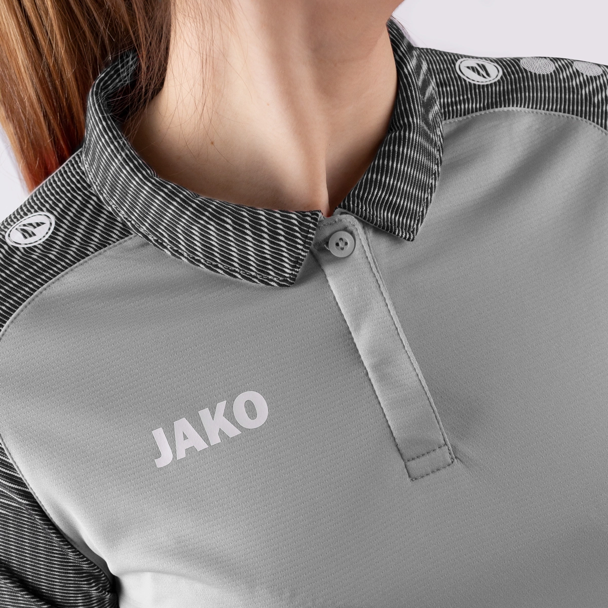 JAKO Polo_Performance 6322 845 soft grey/steingrau