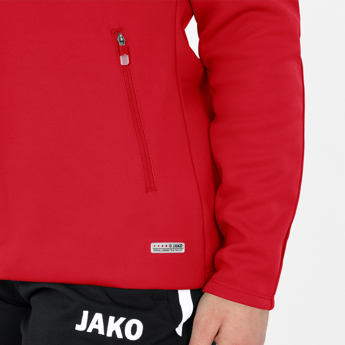 JAKO Kapuzenjacke_Champ_20 6820D 01 rot/weinrot