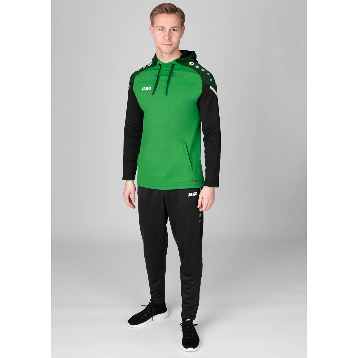 JAKO Kapuzensweat_Performance 6722 221 soft green/schwarz