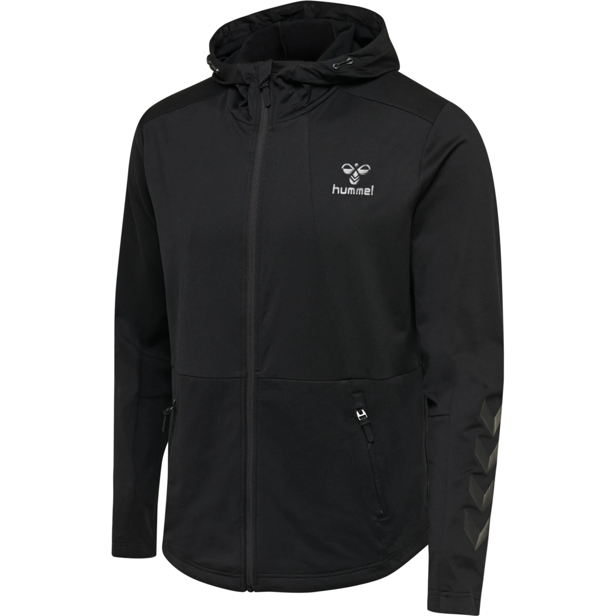 HUMMEL hmlASTON_ZIP_HOODIE 206488 2001 BLACK