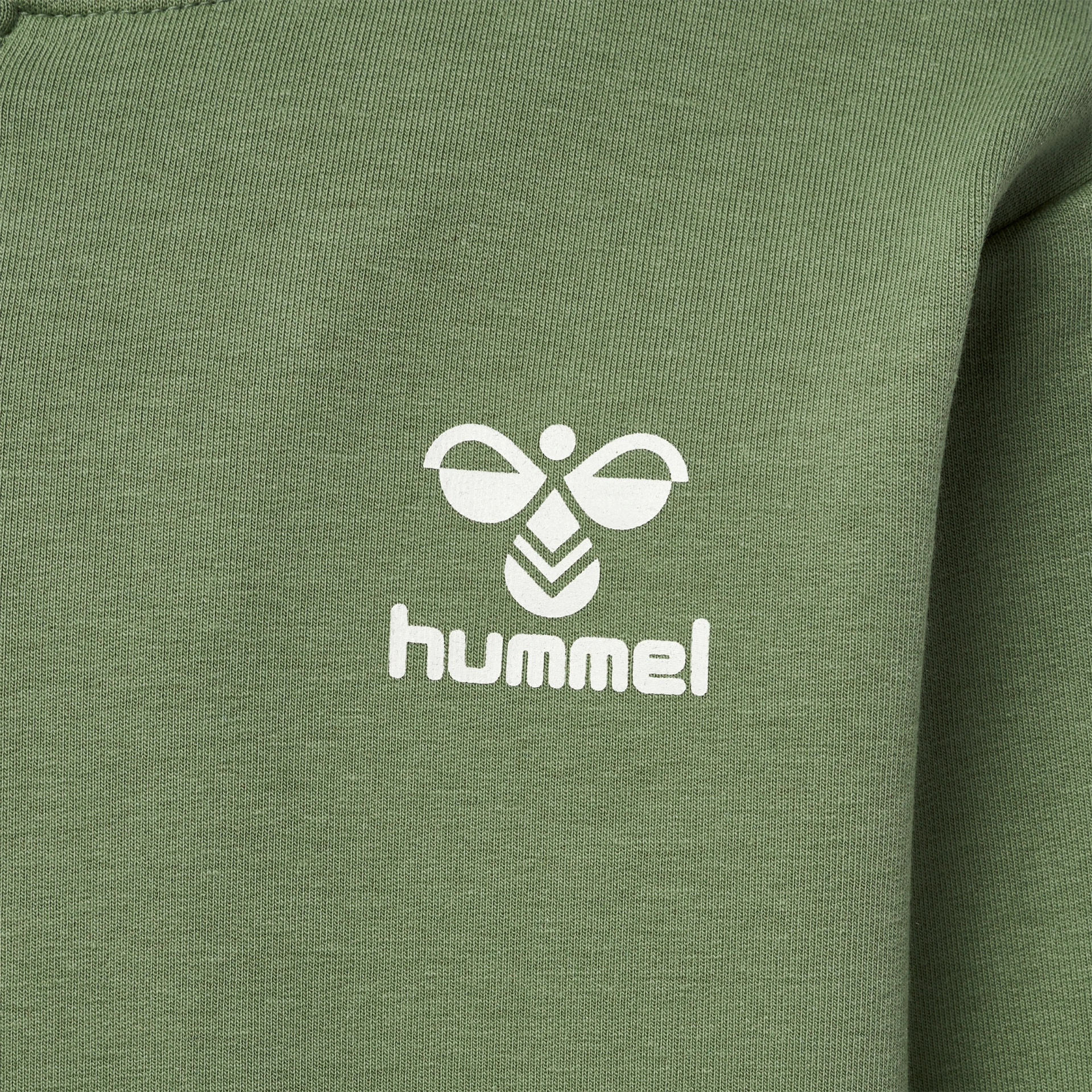 HUMMEL hmlTRECE_ZIP_HOODIE 221549 7400 OIL GREEN