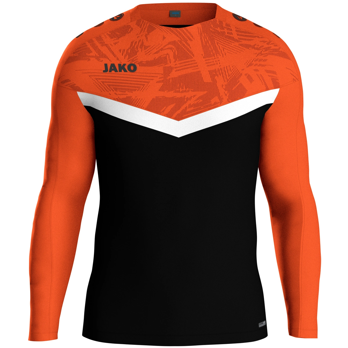 JAKO Sweat_Iconic 8824 807 schwarz/neonorange